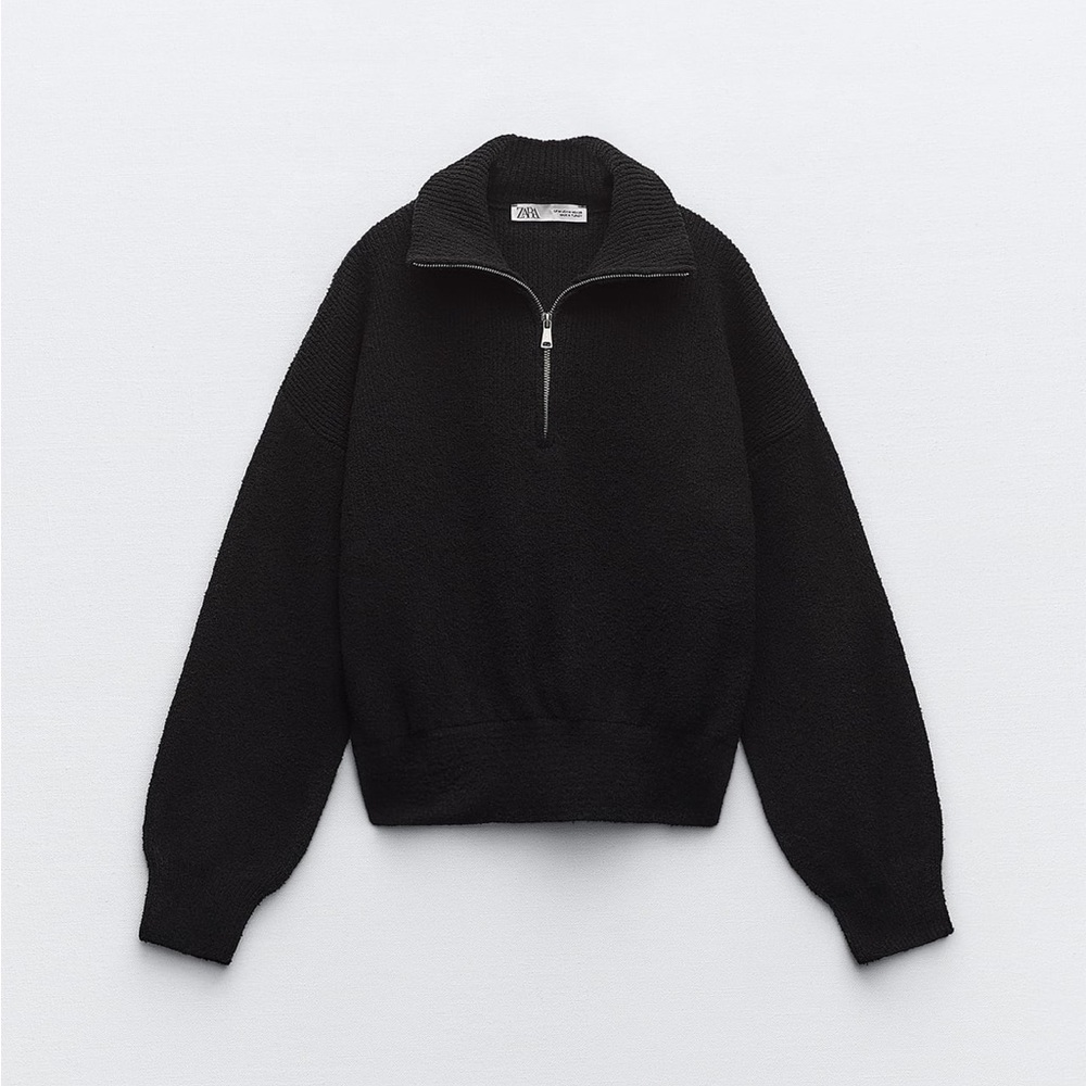 Zara Knit Half Zip Sweater